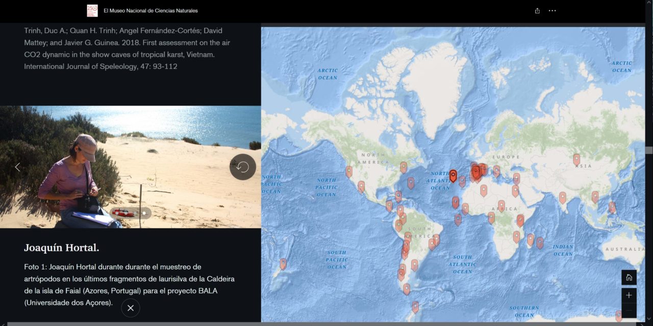 Un Story Map muestra el alcance global de las investigaciones del MNCN